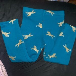 Blue & Gold Unicorn Pants